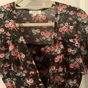 Barney's Floral Wrap Dress